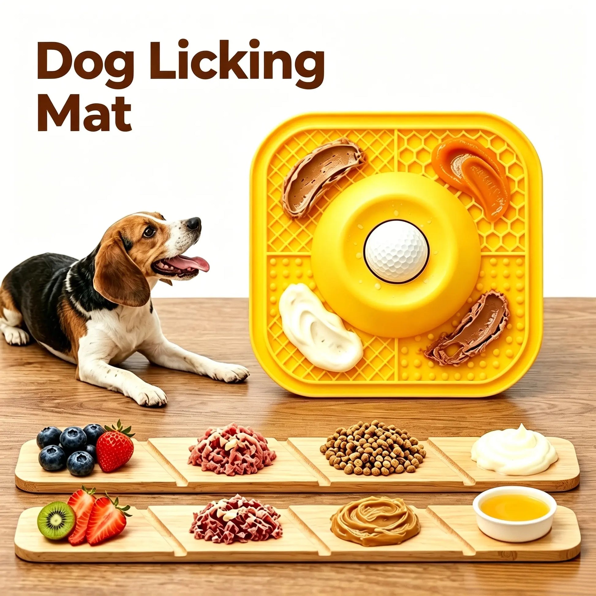 Puphaus Feeding Bowl with Licking Mat & Rolling Ball