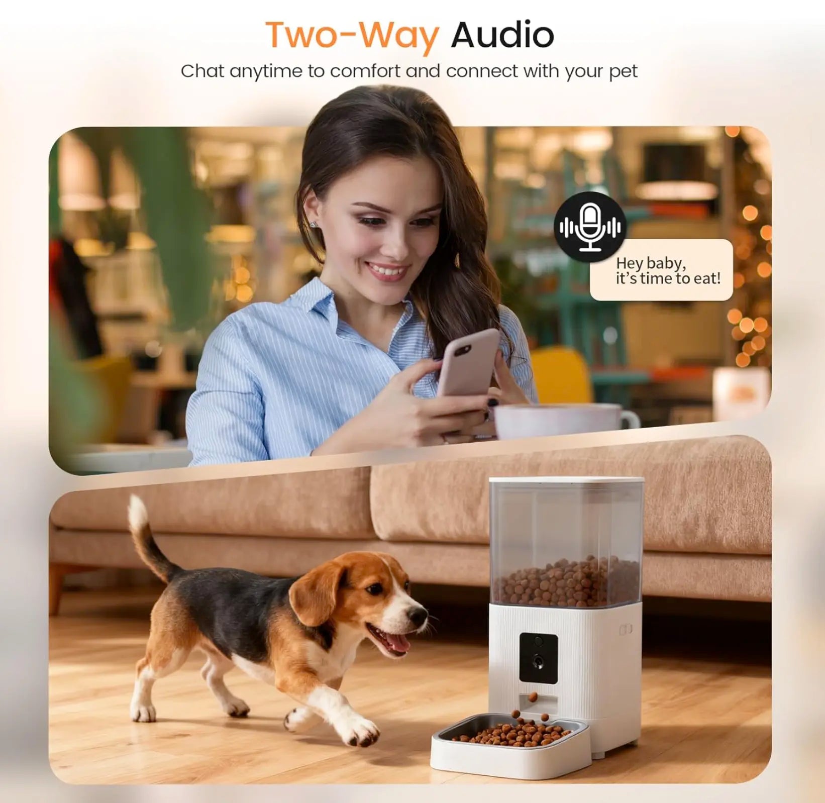 Puphaus Smart Automatic Pet Feeder with Camera