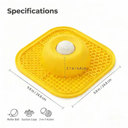 Puphaus Feeding Bowl with Licking Mat & Rolling Ball