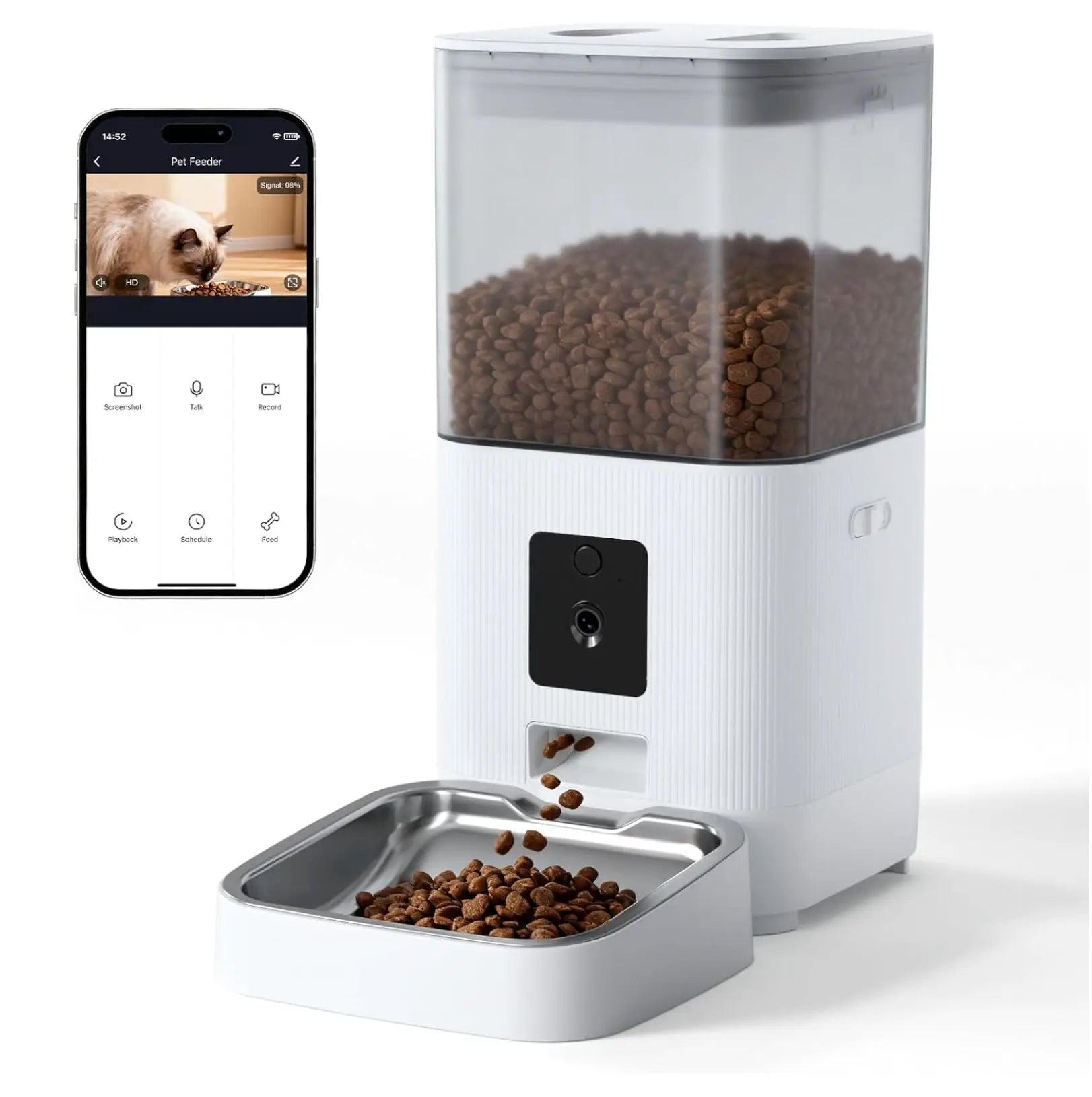 Puphaus Smart Automatic Pet Feeder with Camera