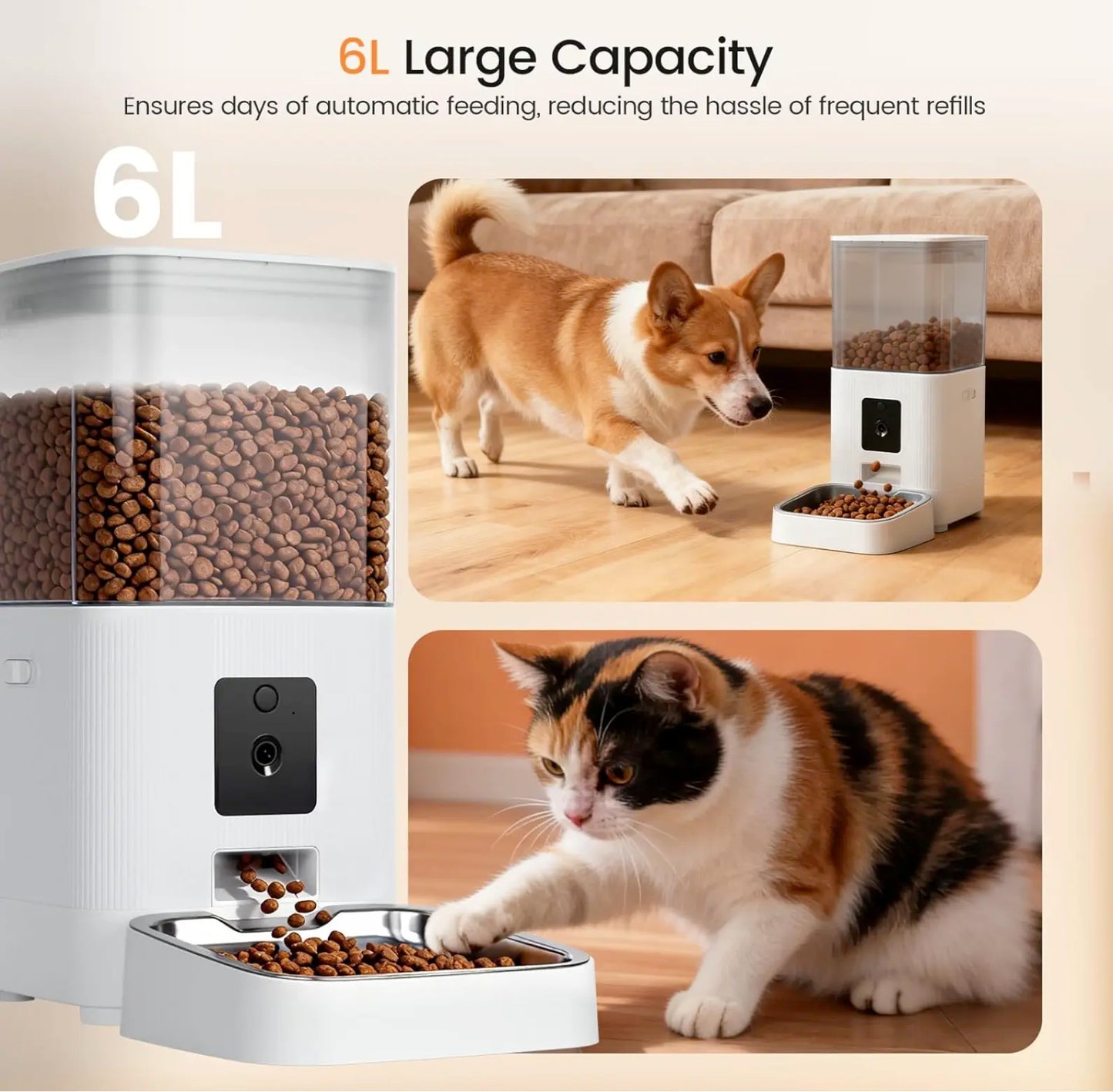 Puphaus Smart Automatic Pet Feeder with Camera