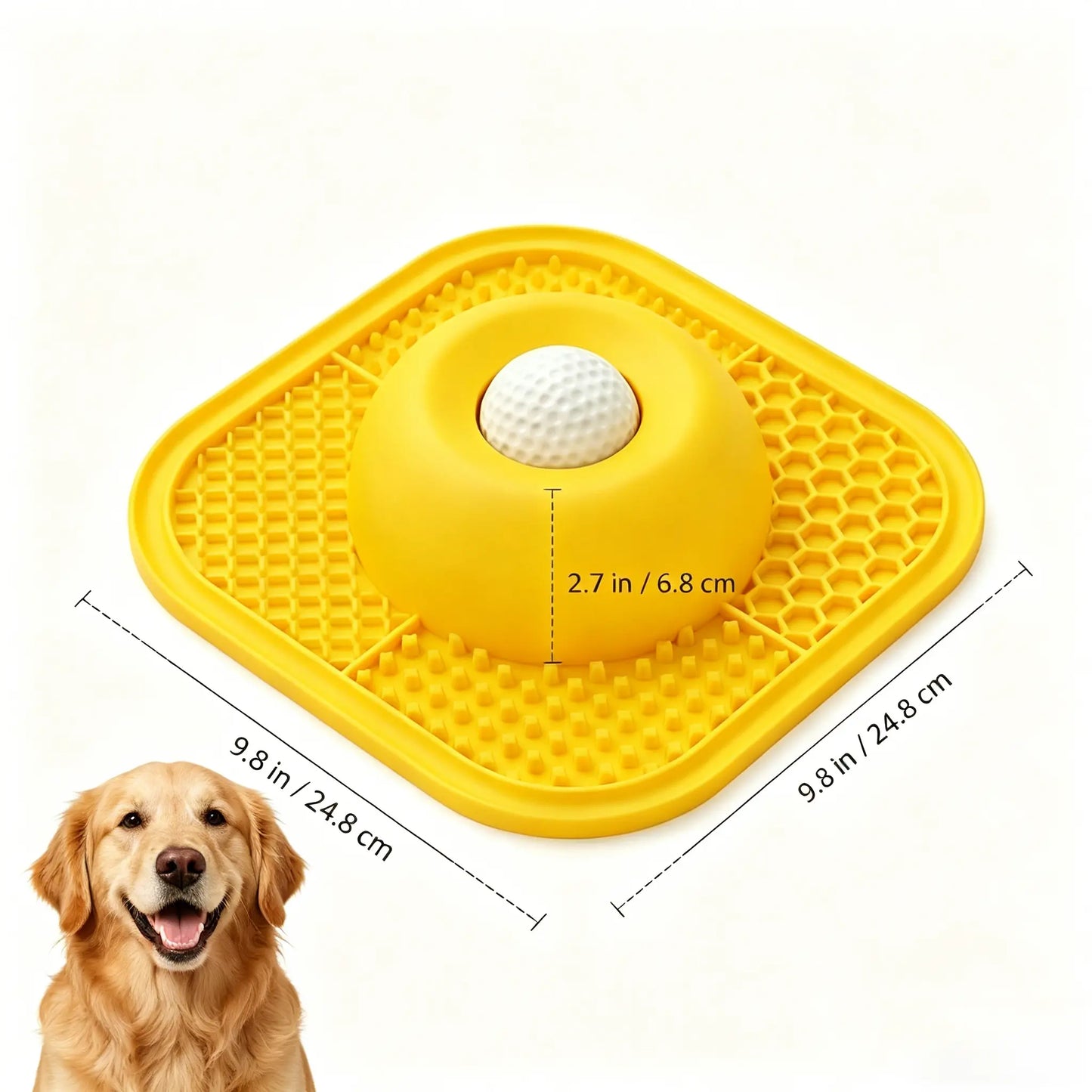 Puphaus Feeding Bowl with Licking Mat & Rolling Ball