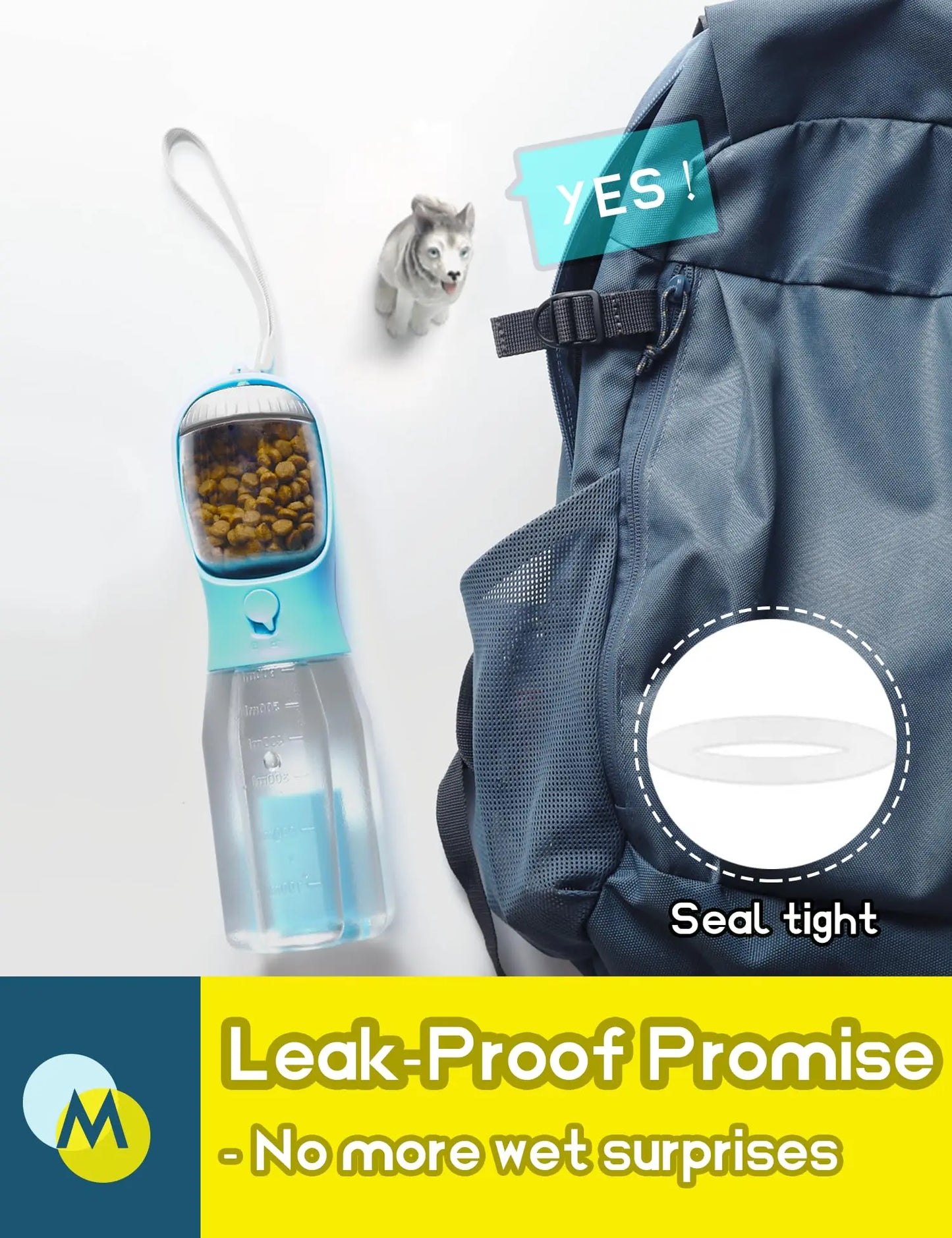 Puphaus Portable Water Bottle for Dogs