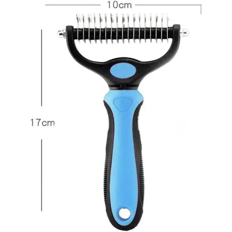 Puphaus Stainless Steel Double-Sided Detangling Comb