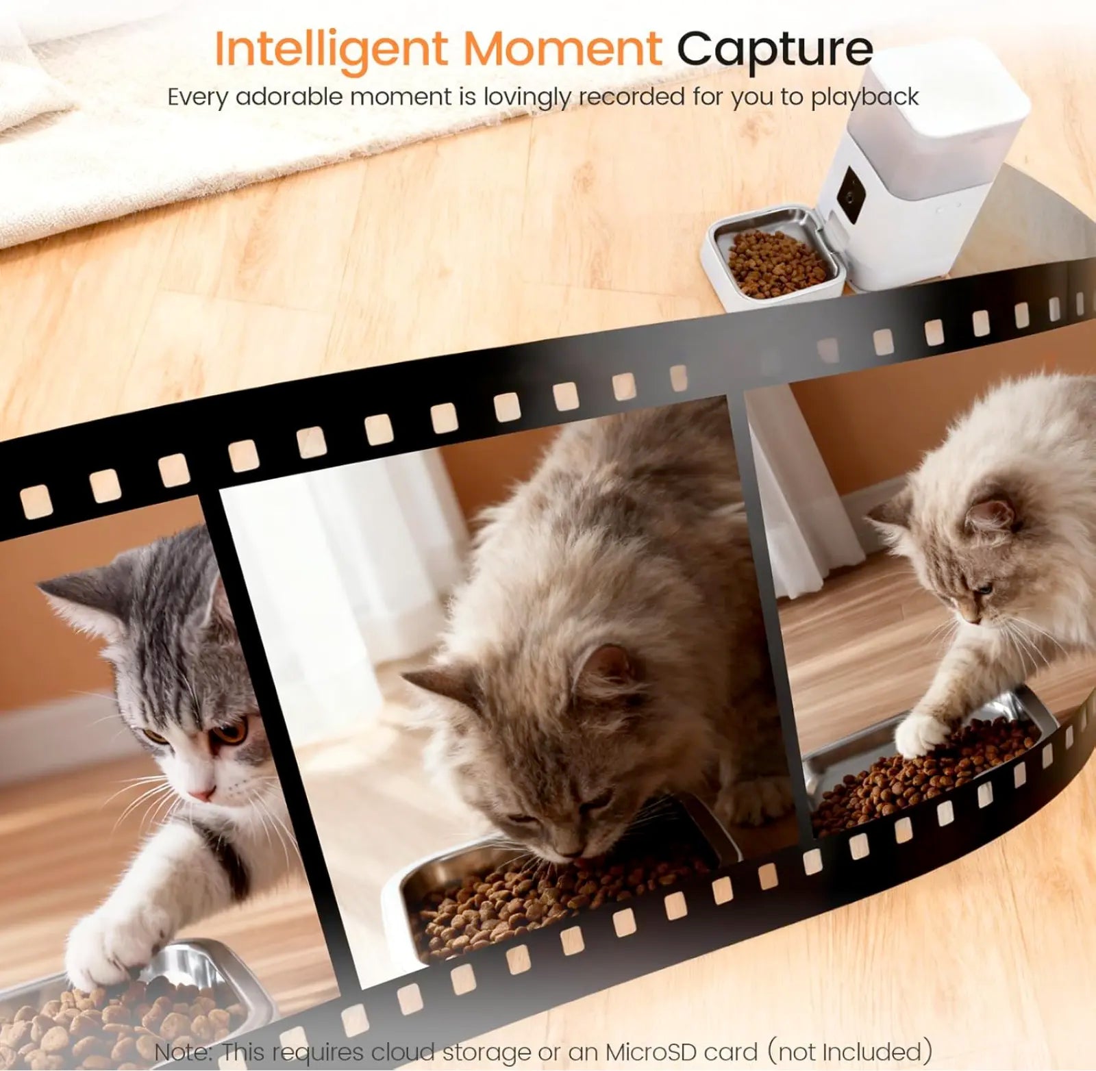 Puphaus Smart Automatic Pet Feeder with Camera