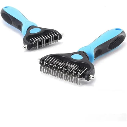 Puphaus Stainless Steel Double-Sided Detangling Comb
