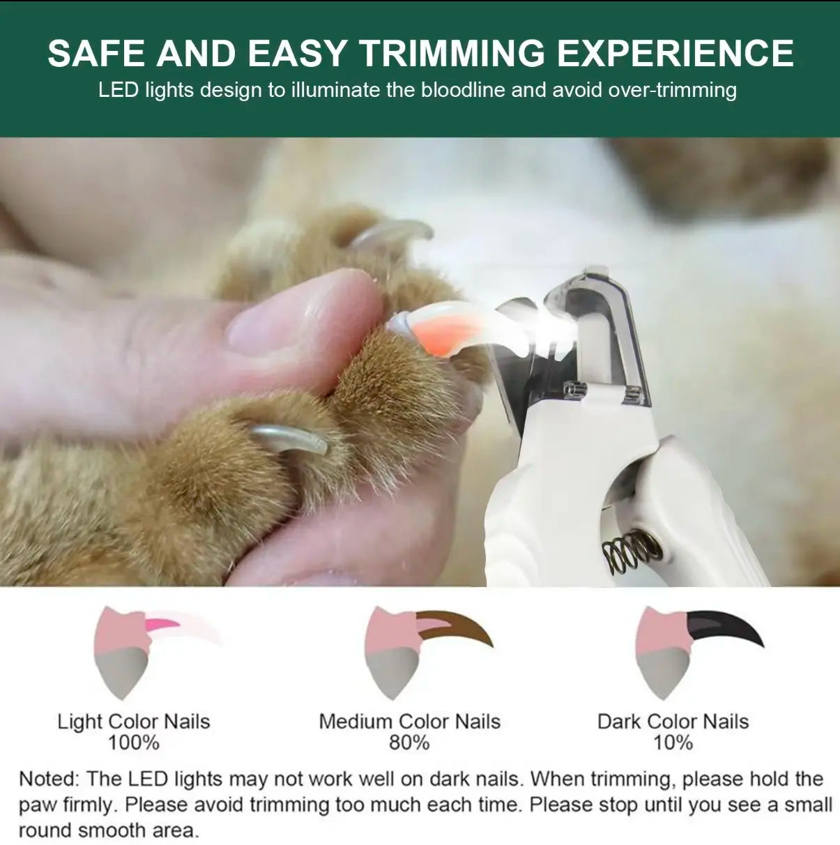 Puphaus 2-In-1 Pet Nail Clipper and Grinder