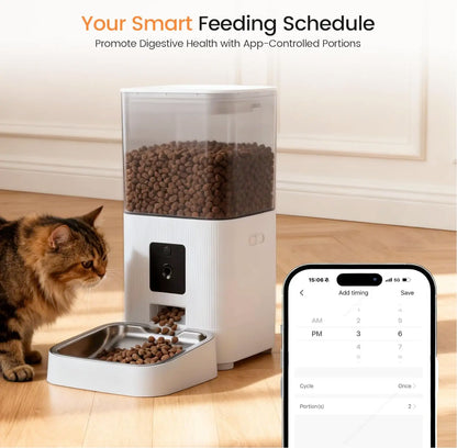 Puphaus Smart Automatic Pet Feeder with Camera